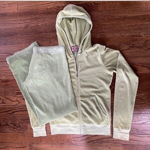 Juicy Couture green velour tracksuit S/M